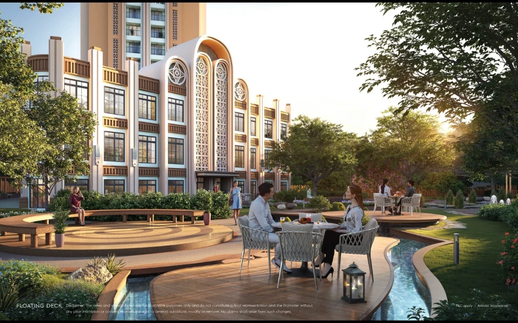 Floating Deck and Neoclassical Clubhouse at Sector Icon